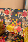 Black Kantha Panelled Armchair - 08