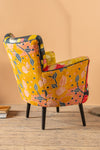 Black Kantha Panelled Armchair - 08
