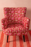 Scarlet & Pink Leaf Armchair