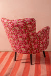 Scarlet & Pink Leaf Armchair