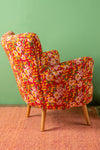 Red Chintz Armchair