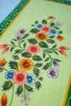 Green Floral Hand Painted Cupboard