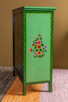 Green Floral Hand Painted Cupboard
