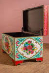 Rose Bouquet Hand Painted Trunk