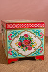 Rose Bouquet Hand Painted Trunk