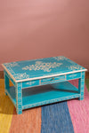 Blue & White Hand Painted Coffee Table