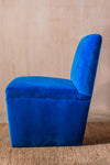 Birdie French Blue Velvet Upholstered Chair