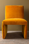 Estelle Honey Gold Velvet Upholstered Chair