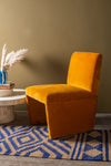 Estelle Honey Gold Velvet Upholstered Chair