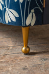 Snowdrop Indigo Wooden Cupboard with Bone Inlay