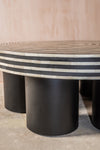 Eliza Monochromatic Coffee Table with Bone Inlay