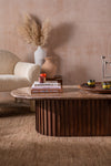 Valentina Wooden Coffee Table with Marble Top