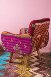 Kantha Panelled Armchair - 01