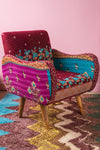 Kantha Panelled Armchair - 01