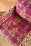 Fuchsia Kantha Panelled Armchair - 05