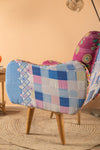 Fuchsia Kantha Panelled Armchair - 05