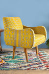 Yellow Kantha Panelled Armchair - 06