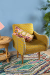 Yellow Kantha Panelled Armchair - 06