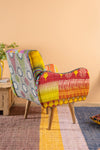 Purple Kantha Panelled Armchair - 07