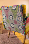 Purple Kantha Panelled Armchair - 07