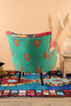 Red Kantha Panelled Armchair - 04