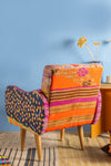 Florals Kantha Panelled Armchair - 08
