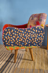 Florals Kantha Panelled Armchair - 08