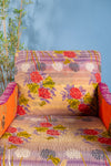 Florals Kantha Panelled Armchair - 08