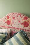 Pink Kantha Covered King Size Headboard
