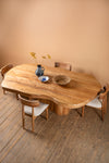 Tove Acacia Wood Natural Finish Dining Table