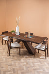 Capra Acacia Wood Vinegar Finish Dining Table