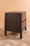 Ellroy Acacia Wood Drift Finish Bedside Table