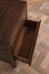 Ellroy Acacia Wood Drift Finish Bedside Table