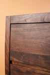 Ellroy Acacia Wood Drift Finish Chest of Drawers