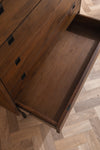 Conrad Acacia Wood Umber Finish Chest of Drawers