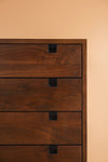 Conrad Acacia Wood Umber Finish Chest of Drawers