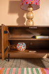 Conrad Acacia Wood Umber Finish Sideboard