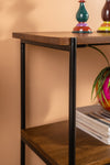 Conrad Acacia Wood Umber Finish Console Table