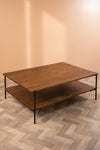Conrad Acacia Wood Umber Finish Coffee Table