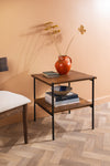 Conrad Acacia Wood Umber Finish Side Table