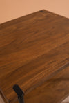 Conrad Acacia Wood Umber Finish Side Table
