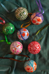 Green & Gold Kashmiri Bauble