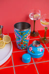 Floral Handpainted Stainless Steel Cocktail Shaker