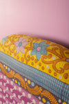 Purple Kantha Covered King Size Headboard