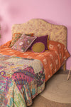 Paisley Kantha Covered King Size Headboard