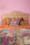 Paisley Kantha Covered King Size Headboard