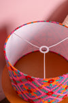 Pink & Orange Embroidered Lampshade