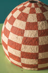 Red & White Check Katran Lampshade