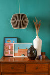 Black Pleated Paper Lampshade