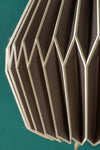 Black Pleated Paper Lampshade